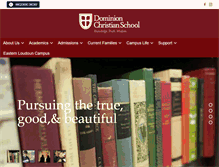 Tablet Screenshot of dominionschool.com